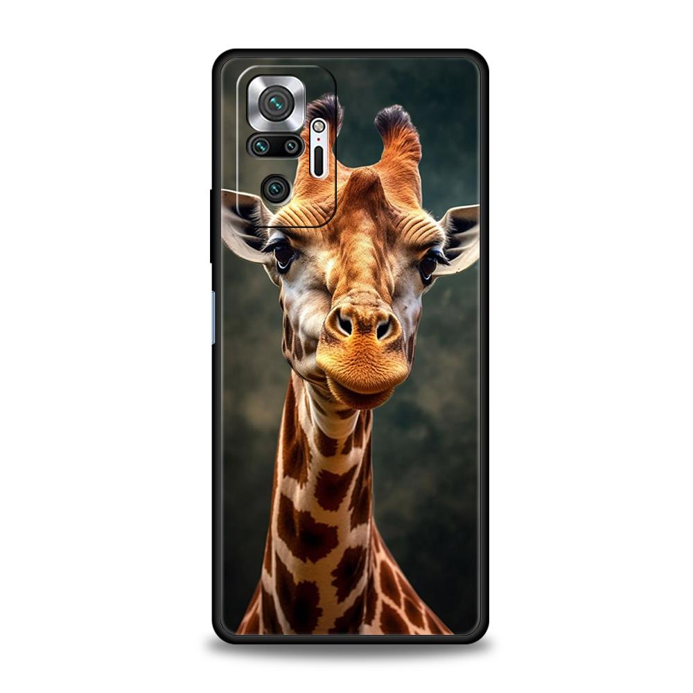 giraffe illustration Phone Case For Xiaomi Redmi Note 14 13 12 10 11 Pro Plus 14C 13C 12C 10C 9C 5G Soft TPU Cover