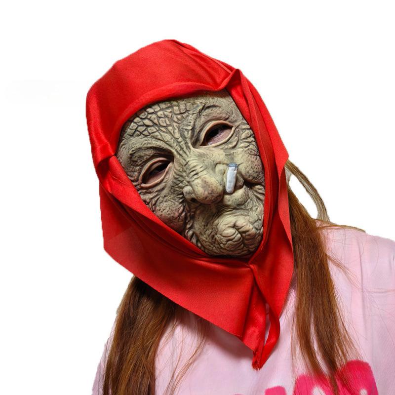 Maschere di personaggi realistiche in silicone: maschera da vecchio, maschera da vecchio calvo, maschera da vecchia che fuma, maschera da vecchio dai capelli neri