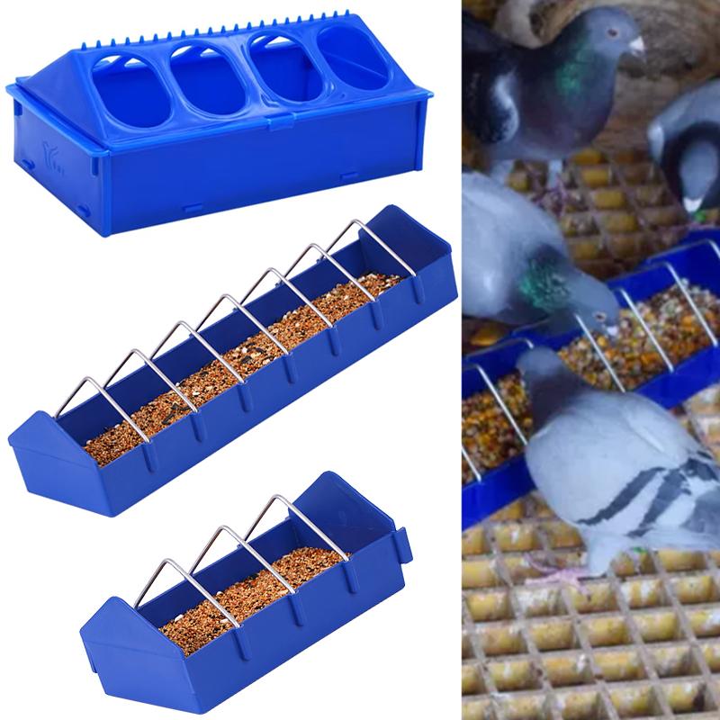 20/40cm Pigeon food box Bird feeding bowl water feeding bowl Spliceable food box waterproof and durable Farm feeding tools