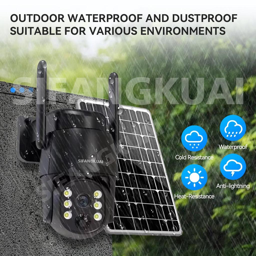 V380 Solar Low Power 4G Camera with Mobile Remote Monitor
