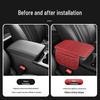 Universal Car Armrest Heightening Pad with Leather Storage Bag
