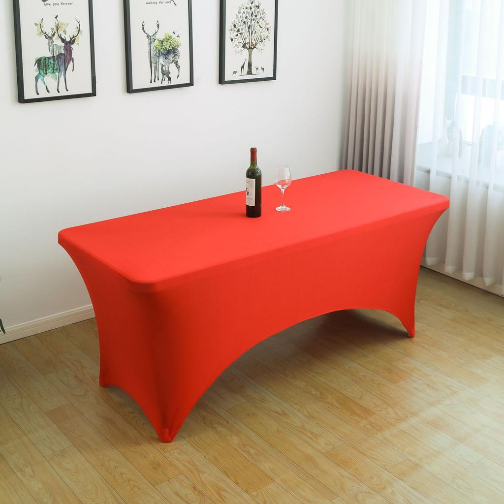 Elastic tablecloth cocktail bar for conference wedding outdoor wedding decoration table skirt tulle table skirt party birthday