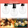 Guirlandes Lumineuses G40 Éblouissantes Étanches Pour Décoration Extérieure Patio Camping Fête