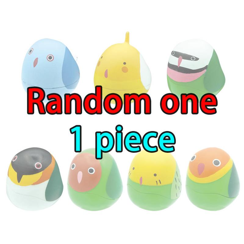 

Qualia Gashaopn Капсульная игрушка Попугай Тамблер Толстые птицы Коллекция кукол Фигурка Настольные украшения Детские подарки на день рождения