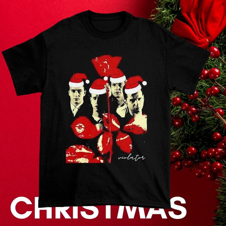 Santa Depeche Mode Merry Christmas Black All Size S-5Xl Shirt TT1212