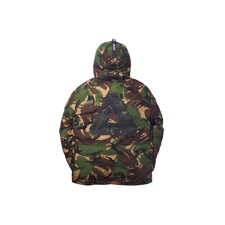 Palace Pertex P-3B Parka With Reflective Back Logo And Nylon Hooded Down Jacket Unisex Outerwear Camo PAL-FW19-039