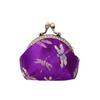 Anti-lost Kiss Lock Coin Purse Polyester Portable Brocade Mini Pouch Chinese Style Thickened Embroidered Small Pocket Ring