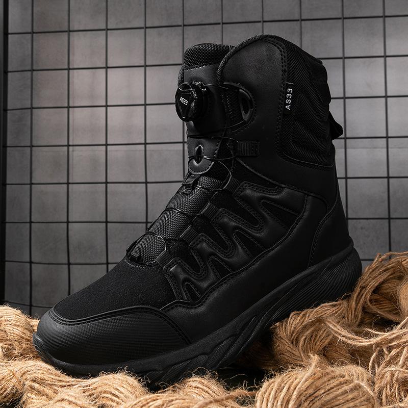 

Outdoor Mountaineering Field Training Field Military Boots War Wolf Medium and High Top Waterproof Adventure Rescue Tooling Desert Tactical Boots 47