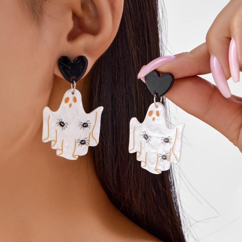 Stylish Acrylic Dangle Earrings For Costume Event Halloween Theme Accessories for Women Holiday Jewelry