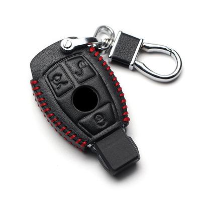 1 * dla prawdziwej skóry obudowa kluczyka do samochodu brelok do kluczy dla Mercedes Benz CLS CLA GL R SLK AMG ABCS klasa akcesoria do uchwytów zdalnych