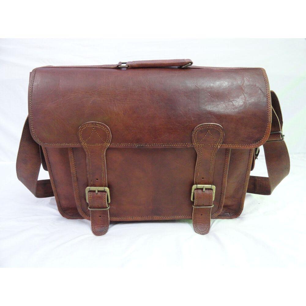 18 În Servietă Laptop Geantă Messenger din piele de capră Genți de umăr