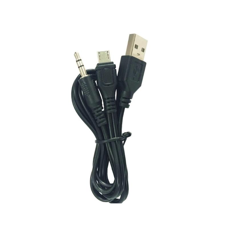 MicroUSB 5Pin To 3.5mm Auxes USB Powereds Sound Cable for Smartests Speakers and Mobile Devices