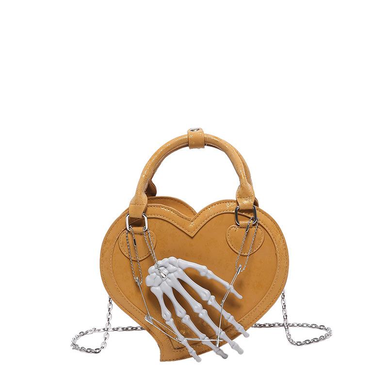 Personality creative love small bag women 2025 new Korean version fashion leopard print ins Internet celebrity popular handbag