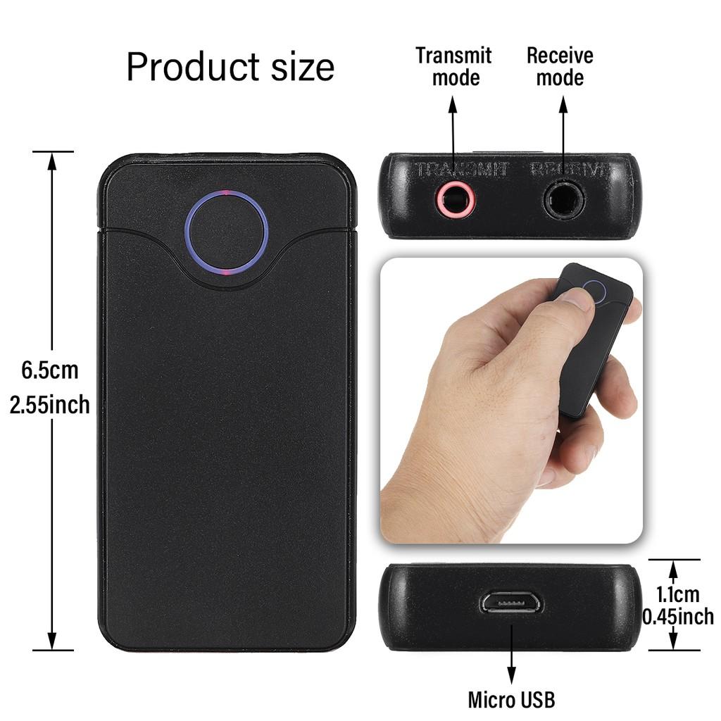 Wireless Bluetooth V4.2 Adapter Receiver Transmitter 3.5MM Port Stereo Audio Input And Output for Mobile Phone TV 2 In 1