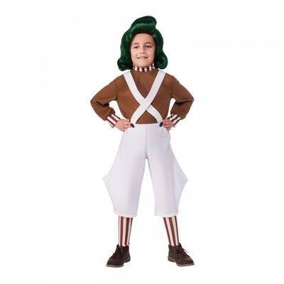 Willy Wonka & the Chocolate Factory Childrens/Kids Oompa Loompa Costume