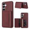 Lychee Grain Magnetic Leather Wallet Card Solt Phone Case For Samsung S25 Ultra S24 Plus S23 S22 A16 A26 A17 A07 Kickstand Cover