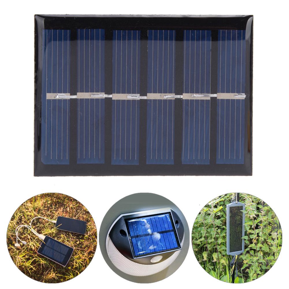 4Pcs 3V 100MA 0.3W DIY Portable Solar Power Charging Panel Epoxy Board 65*48MM