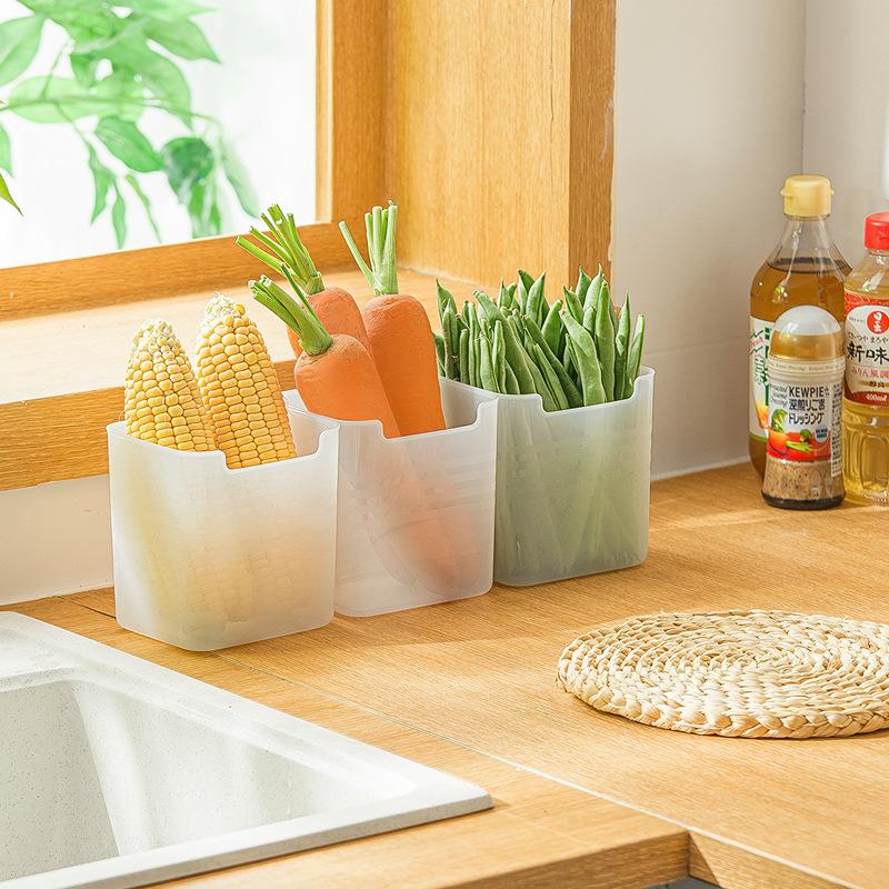 Kühlschrank-Aufbewahrungsbox, Kühlschrank-Seitentür-Organizer, Behälter, Küche, Gefrierschrank, Lebensmittelkorb, Behälter, Home Organizer Case