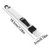 Groove Cleaning Brush Multi-Purpose Slot Cleaner Multi-Functional Groove Brush With Detachable Dustpan For Bathroom Washbasin