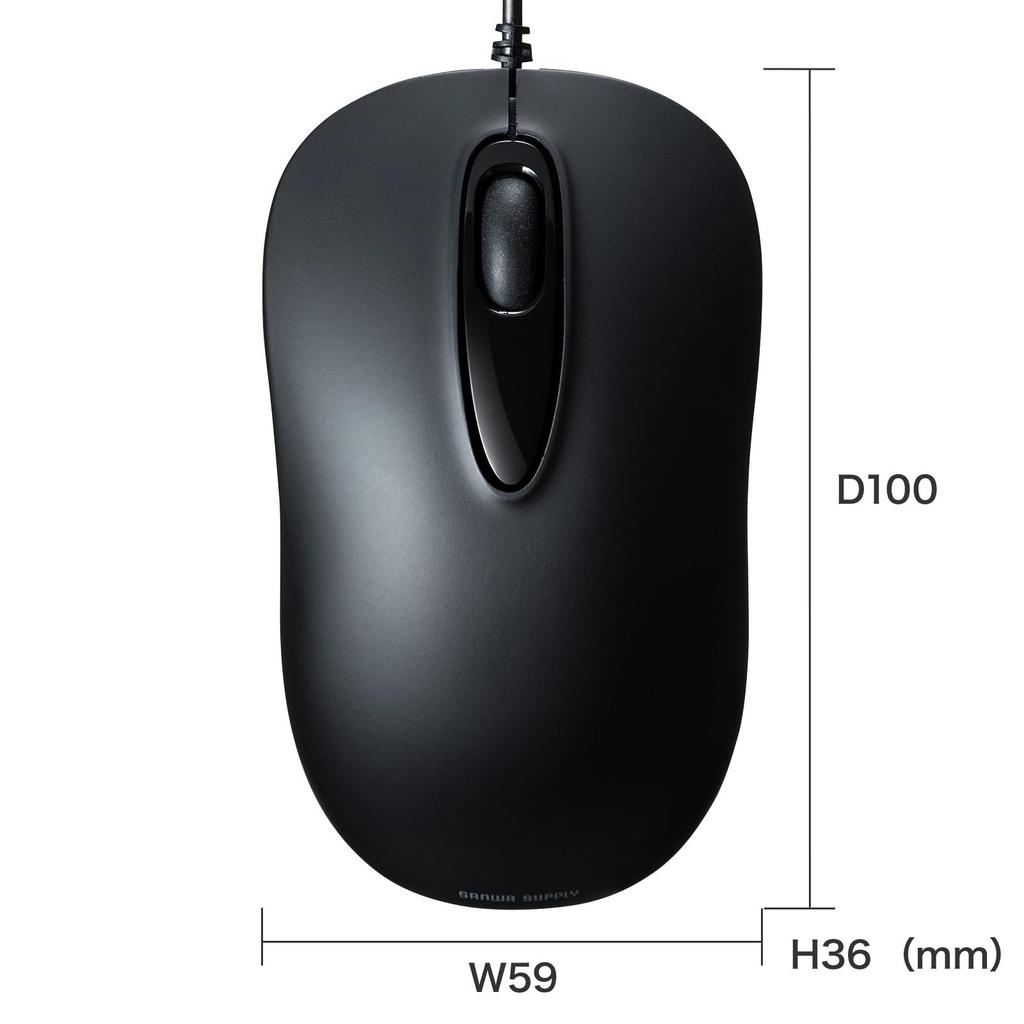 Sanwa Supply Wired Laser Mouse Type-C MA-LSC176BK