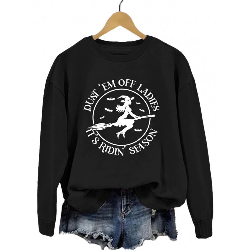 Fun Print Ladies' Fashion Round Neck Hoodie - Comfortable & Versatile Autumn Arrival
