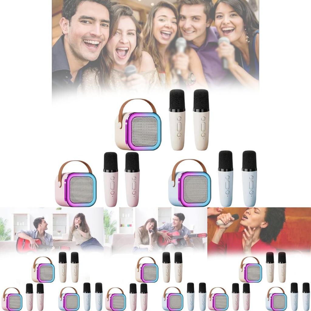 Portable K12 Bluetooth Speaker With Wireless Microphone Ideal For Outdoor Ktv And Home Singing