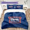 Ipswich Town FC Pattern Bedding uilt Set uilt Cover Pillowcase Home Decoration Birthday Gift (1 * duvet cover + 2 * pillowcase without core)