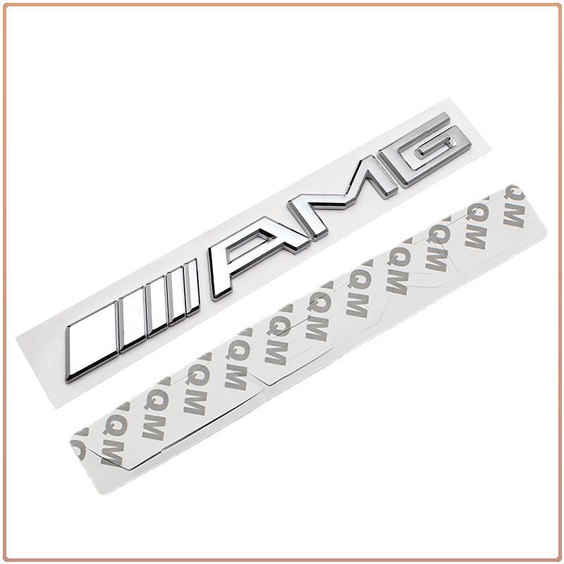 Set of 1 3D Rear Car Body Sticker AMG Emblem Badge Decal Label For Mercedes-Benz C500 C200 C300 A B C E GLA CLA GLK GL ML GLE Class Car Accessories