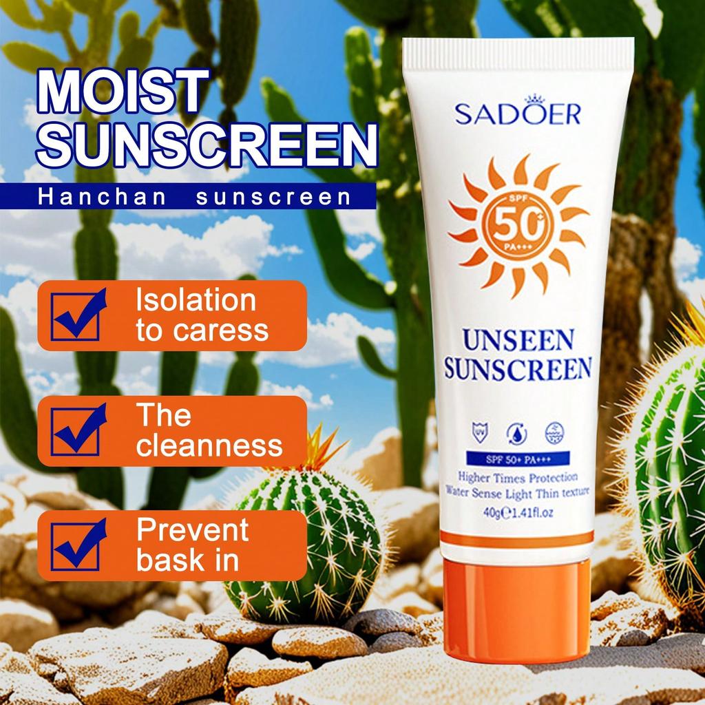 1Pc SPF50 PA+++ Puree Sunscreen, Sunscreen And Isolation In One,UV-Protective Sunscreen,Refreshing A