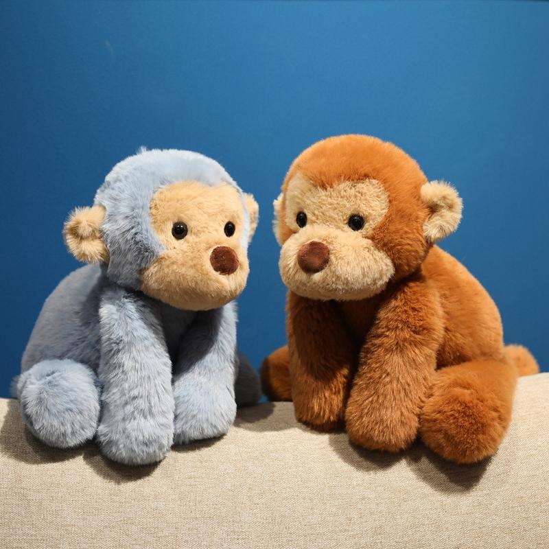 40cm Cartoon Monkey Plush Doll Tall Superior Quality Colorful Monkey Gorilla Animal Stuffed Toy Home Decoration Present Designed For Boys Plus Girls