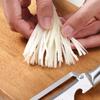 Pelador de Cocina Multifunción de Acero Inoxidable Específico para Cocina para Cortar Frutas y Verduras con Mango de Madera/Acero