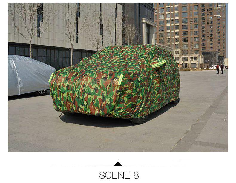In-Stock Thickened Oxford Cloth Fleece Car Cover with Sunshade & Rain Protection