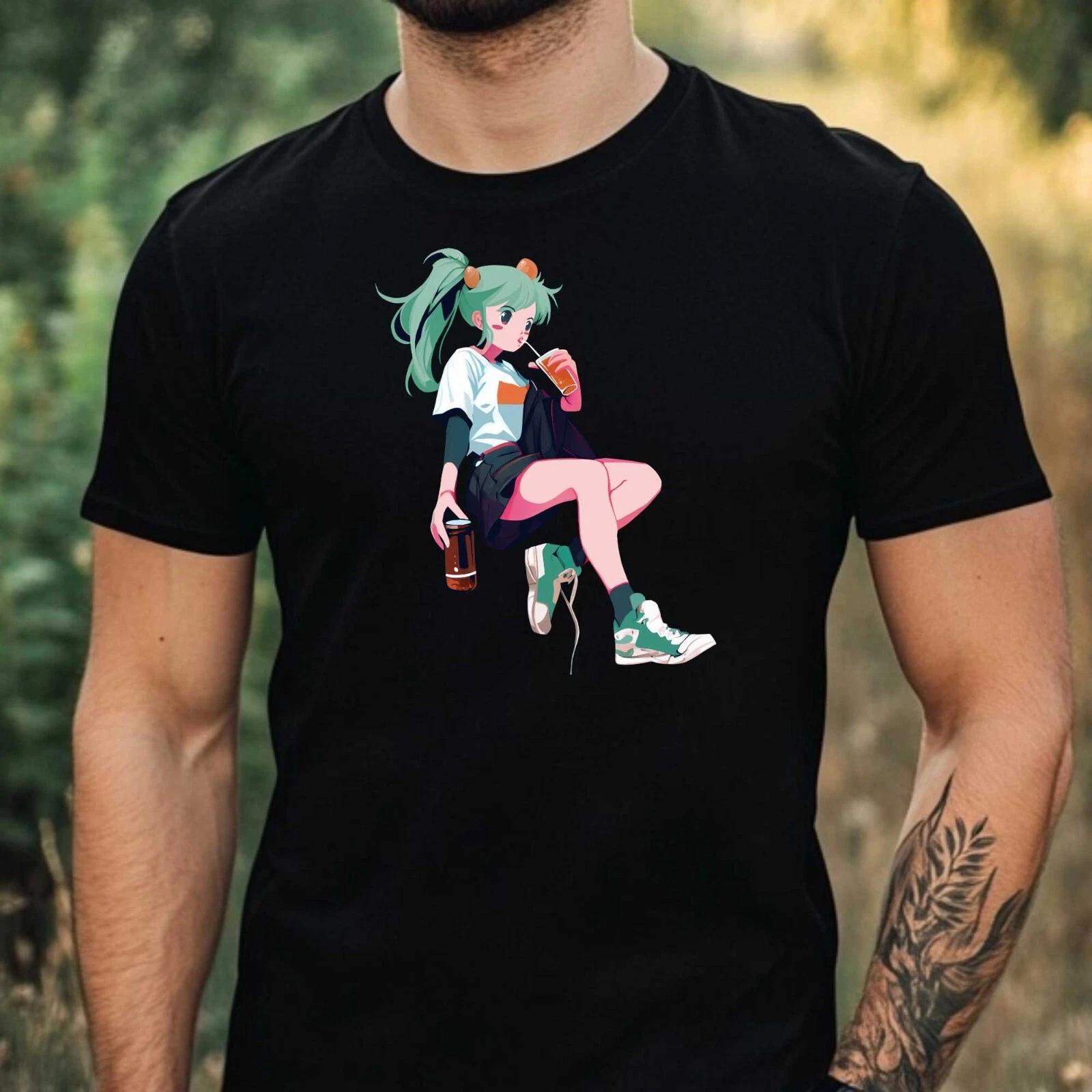 T-Shirt Herren Anime Motiv Baumwolle Größe XS bis 5XL XS