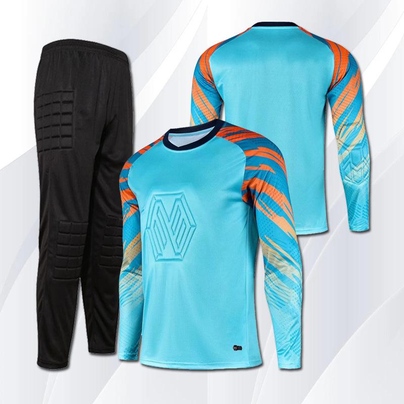 Anti-collision Goalkeeper Training Set: Long Sleeve Football Uniform for Adults and Children