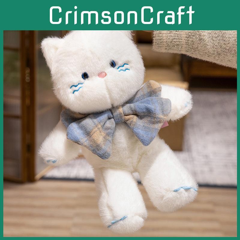 Cat Tie Bow Plush Toy Animal Dolls Pp Cotton Home Decortion Kids Gifts Birthday