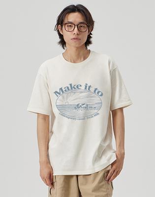 MAKEITTO [Fresh Milk] Crew Neck Tee_Cream