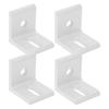 10pcs Aluminum Right Angle Corner Bracket L Shape 30*30*26mm(1.2*1.2*1.in) Inside Corner Brace L Shaped Fixed Brace Workbench