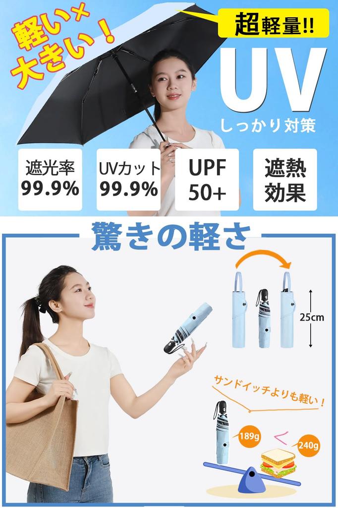 Folding Parasol with UV Light Blocking Easy to Automatic Perfect for both parasols and this umbrella offers complete light heat UV and sun Windproof