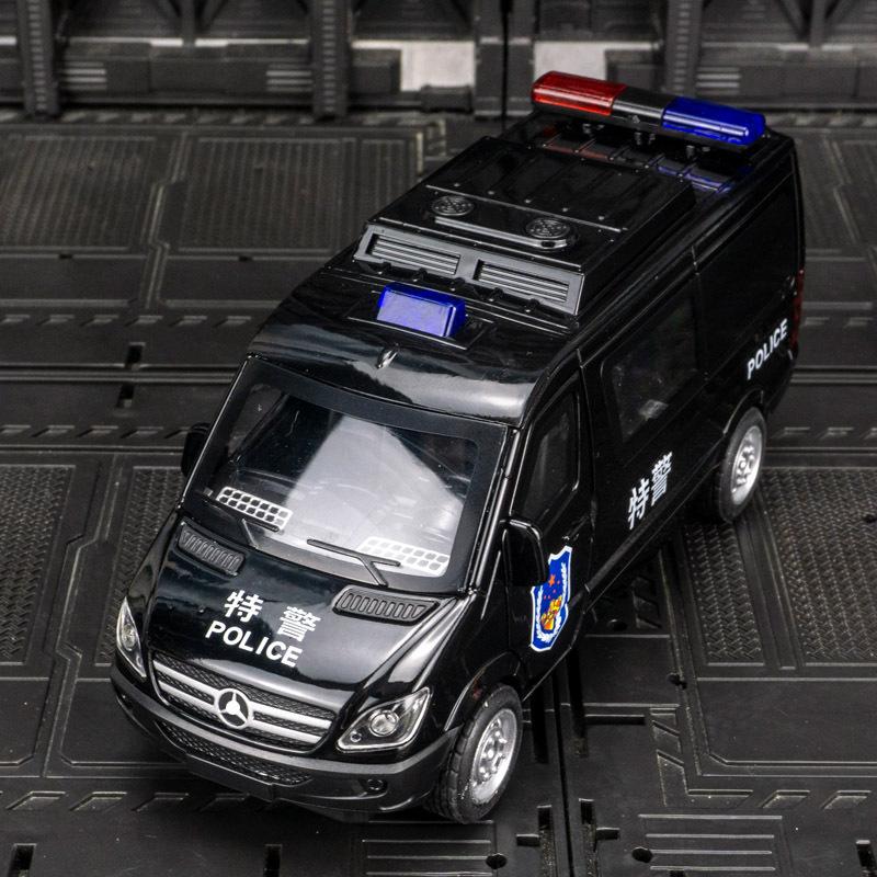 Simulare Ben Chi Spint Poliția Specială Securitate Publică Model de Mașină de Jucărie Ornamente de Colecție Spate pentru a Deschide Ușa