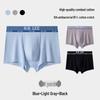 LEE Men's 10A Antibacterial Combed Cotton Seamless Boxer Briefs (3-Pack)