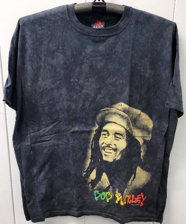 BOB MARLEY T-shirt Zion Rootswear Reggae Rasta Mineral Wash Tee Adult 2XL New Unisex T-Shirt XXL