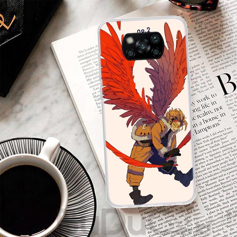 Hawks MHA My Hero A-Academy Cover For Xiaomi Poco X7 X6 X5 Pro X3 Nfc F7 Ultra Phone Case F6 F5 X4 F4 Gt F3 M6 M5S M4 M3 Print S