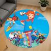 1 Stück Pippi Langstrumpf, Abenteuer Runder Stuhlmatte Teppich - Rutschfest, Fußmatte für Büro, Schlafzimmer, Heimdeko Weihnachtsgeschenk p0811192