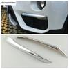Accessories For BMW X1 F48 2016 2017 2018  Front Fog Light Eyelid Eyebrow Rear Lamp Foglight Cover Trim ABS Chrome Exterior