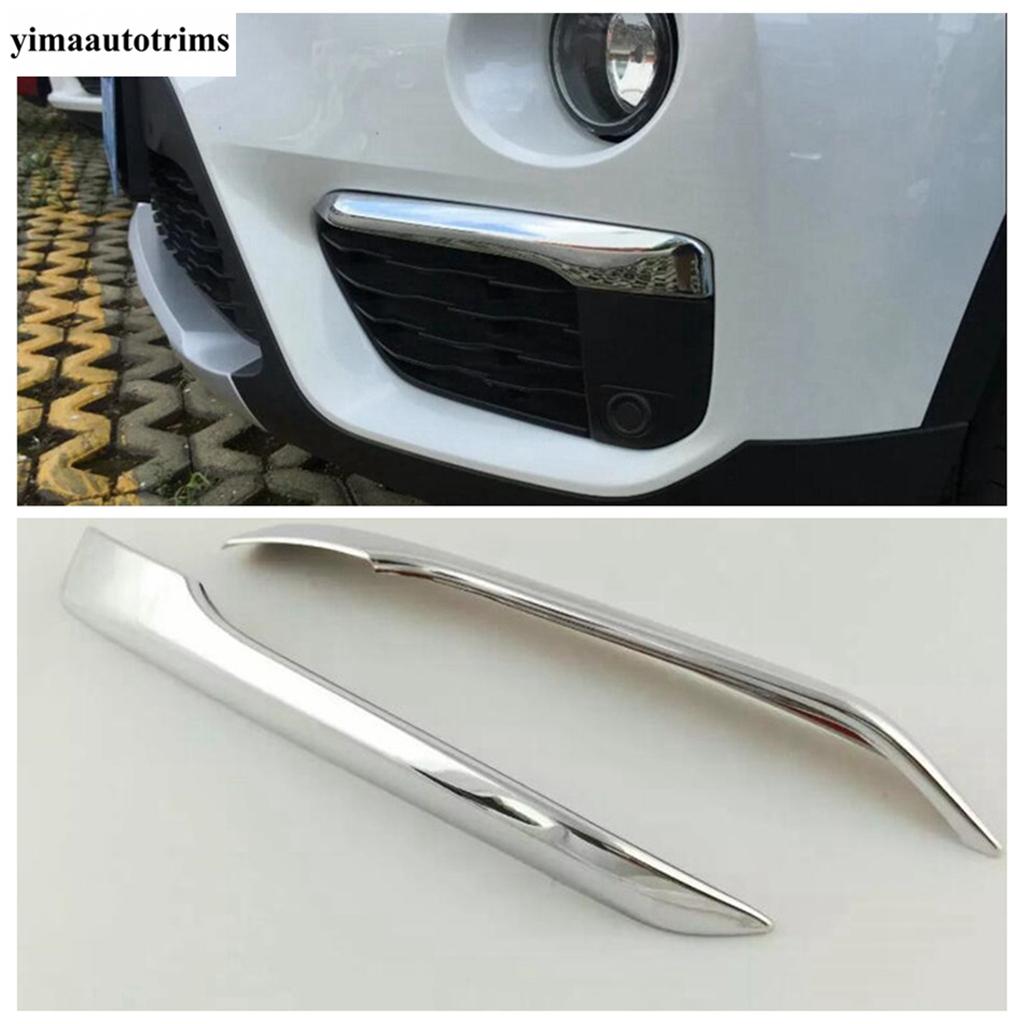 

Accessories For BMW X1 F48 2016 2017 2018 Front Fog Light Eyelid Eyebrow Rear Lamp Foglight Cover Trim ABS Chrome Exterior Model A