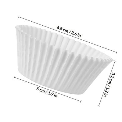 100Pcs Eco Friendly Food Grade Cupcake Wrappers Baking Liners Cake Cups for Concession Stand Bridal Shower Wedding Bakery Use