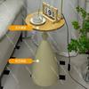 Cream-style floor lamp with side table living room sofa companion decorative bedside table lamp warm atmosphere bedroom night