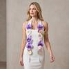 Silk Fabric Satin Flower Sash Satin Fabric Artificial Floral Garland  Party Decoration