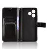 Para Funda tipo cartera Oukitel C51 con soporte y ranuras para tarjetas – Cubierta de cuero tipo flip resistente a golpes, al polvo y de uso rudo para negocios