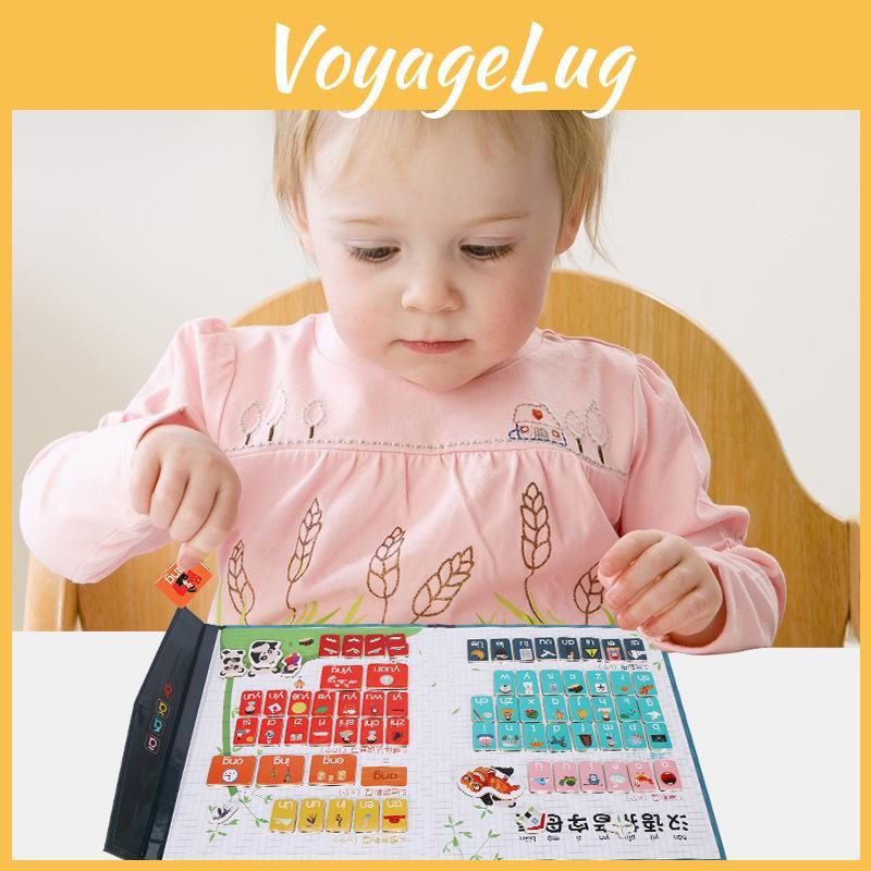 Holz-Chinesisch-Pinyin-Alphabet-Puzzle Panda-Buch Mit Magnetbuchstaben Für Kinder Lern- Und Bastelspiel